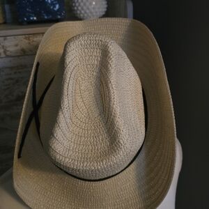 Stylish Cream Cowboy Straw Hat